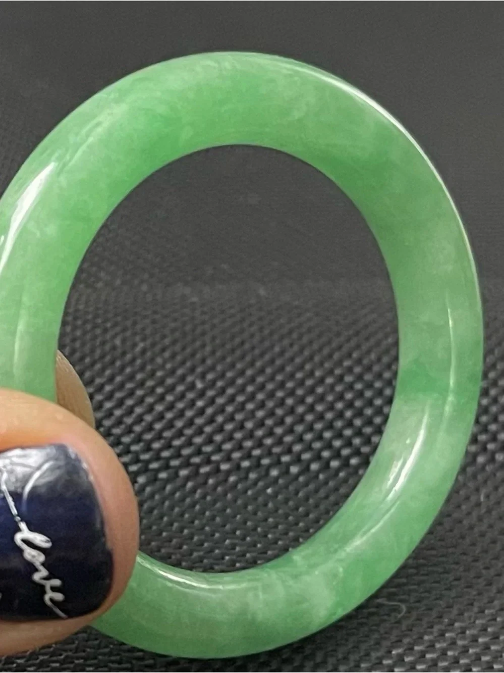 Green Jade Bangle Bracelet - Baby Jewelry